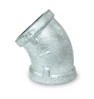 Everflow GMFF0300 3" Galvanized Malleable 45° Elbow