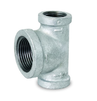 Everflow GMBT2000 2" X 2" X 2 1/2" Galvanized Malleable Bullhead Tee