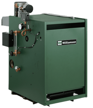 Williamson GSA-175-N-IP-S2. 175K BTU, Natural Gas, Intermittent Pilot, Includes Damper and Draft Hood, Steam Boiler.