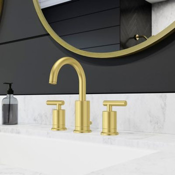 Pfister LG49NC1BG 2-Handle 8" Widespread, Brushed Gold Bathroom Faucet