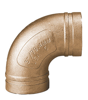 Gruvlok 1330012010 8" Grooved Copper CTS 90° Elbow (GM610)