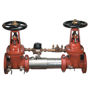 Watts 0111545 3 In SS Double Check Detector Assembly Backflow Preventer (757DCDA Series)