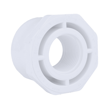 Charlotte Pipe 438-422 4" X 3" PVC Sch. 40, Reducer Bushing (Flush Style, Spigot X FPT)