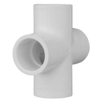 Charlotte Pipe 420-005 1/2" PVC Sch. 40, Cross (S X S X S X S)