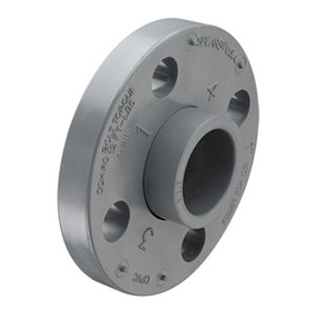 Spears 854-060C 6" CPVC Sch. 80 Van Stone Flange with Plastic Ring Cl150 150 PSI (Socket)