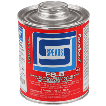 Spears FS5-020, 1 Pint FS-5 One-Step Heavy Body CPVC Cement