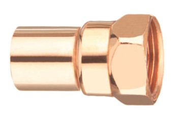 Elkhart 30238 1/2" X 3/8" Copper Female Reducing Street Adapter (FTG x F)