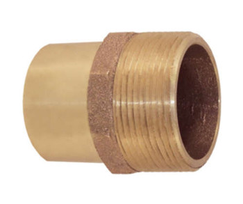 Elkhart 56944 2 1/2" Cast Brass Male Street Adapter Lead-Free (C x M)