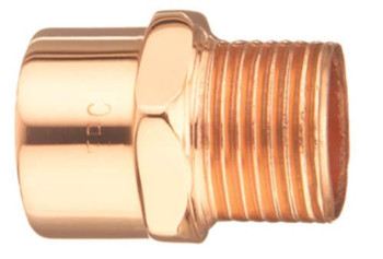 Elkhart 30296 1/4" X 1/8" Copper Male Reducing Adapter (C x M)