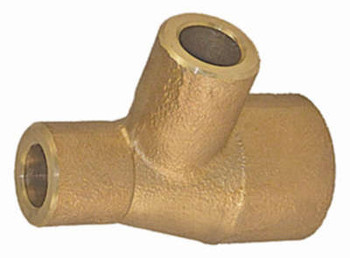 Elkhart 51136 2 1/2" X 1/2" X 2 1/2" Cast Brass Reducing Tee Lead-Free (C x C x C)