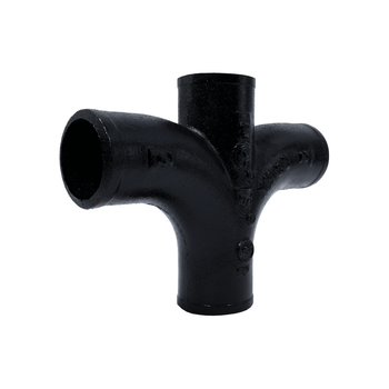 Charlotte Pipe 00336 5" X 4" Cast Iron No Hub Sanitary Cross