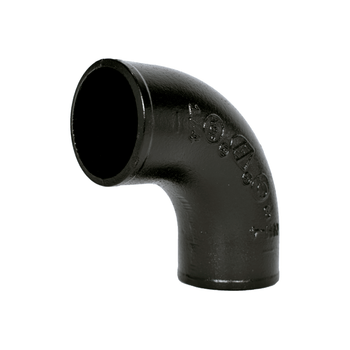 Charlotte Pipe 00136 1 1/2" Cast Iron No Hub 90° Elbow