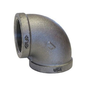 Anvil 0310001201 1" Black Malleable Iron 90° Elbow (Class 150 Standard)