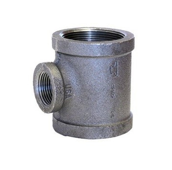 Anvil 0310045604 1 1/2" X 1 1/2" X 1" Black Malleable Iron Reducing Tee (Class 150 Standard)