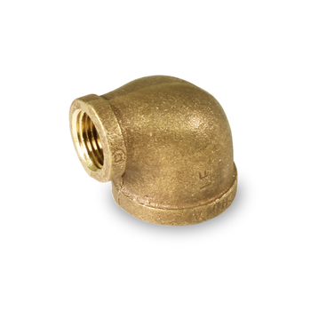 Everflow BRRL0342-NL 3/4" X 3/8" Brass 90° Reducing Elbow Lead-Free