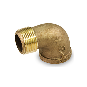 Everflow BRSN0038-NL 3/8" Brass 90° Street Elbow Lead-Free