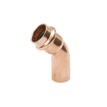 Mueller PF03334 3/4" Copper 45° Small Street Elbow (FTG X P)