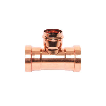 Mueller PF40165 3" X 2" X 2 1/2" Copper Large Reducing Tee (P X P X P)