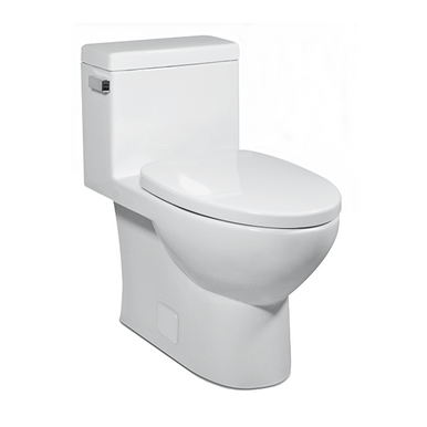 Malibu Home Malibu II Compact Elongated Seat Two Piece Rimless Toilet