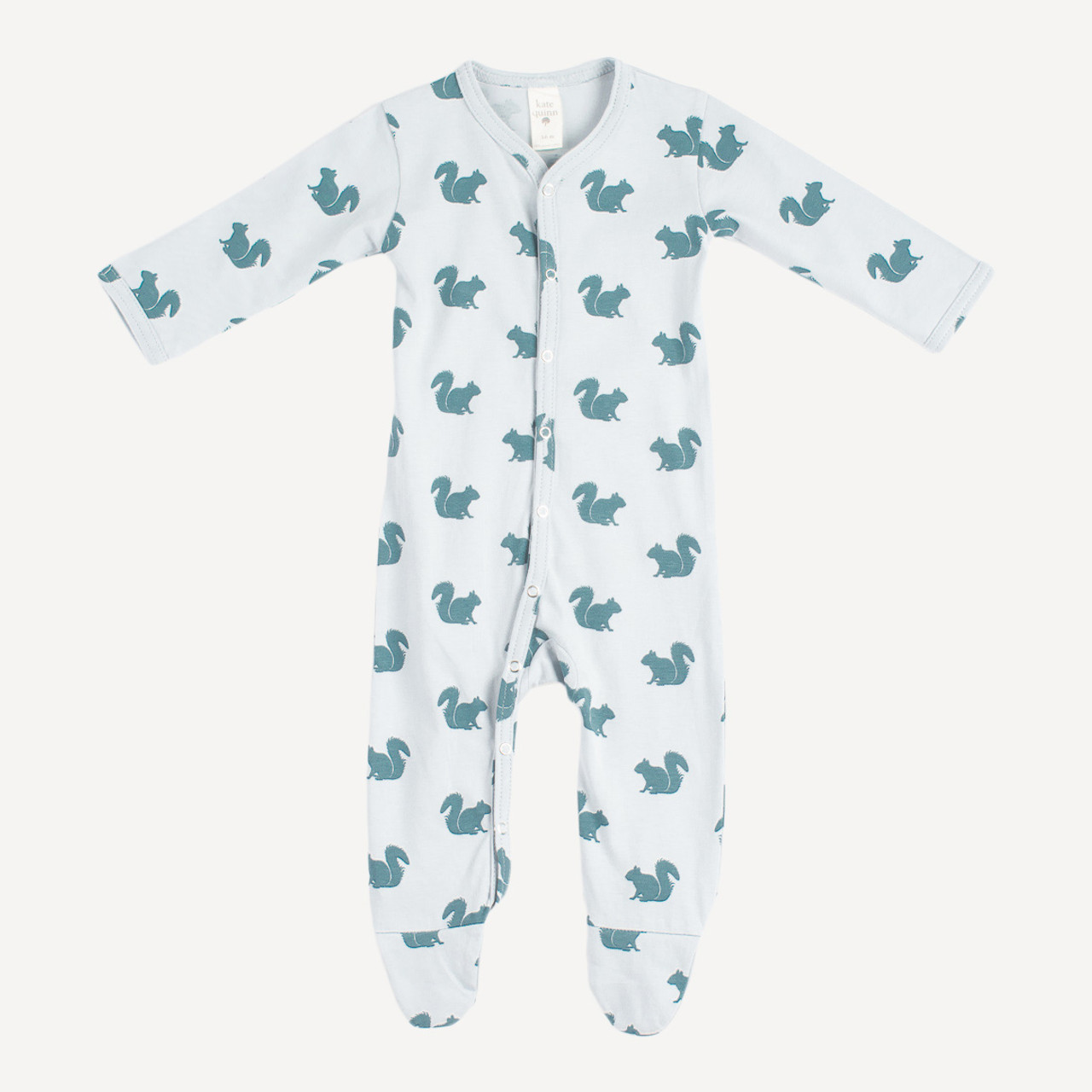 Classic Footie Organic Cotton Squirrel Kate Quinn