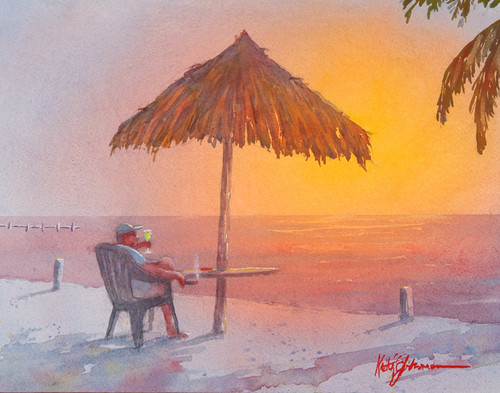 Margarita Sunset - Note card