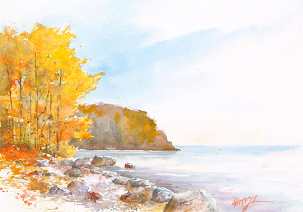 Lake Superior Autumn - Note card