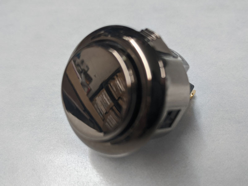 Sanwa Denshi OBSN-24 RED Push Button — Screw Type For JAMMA Arcade Builds