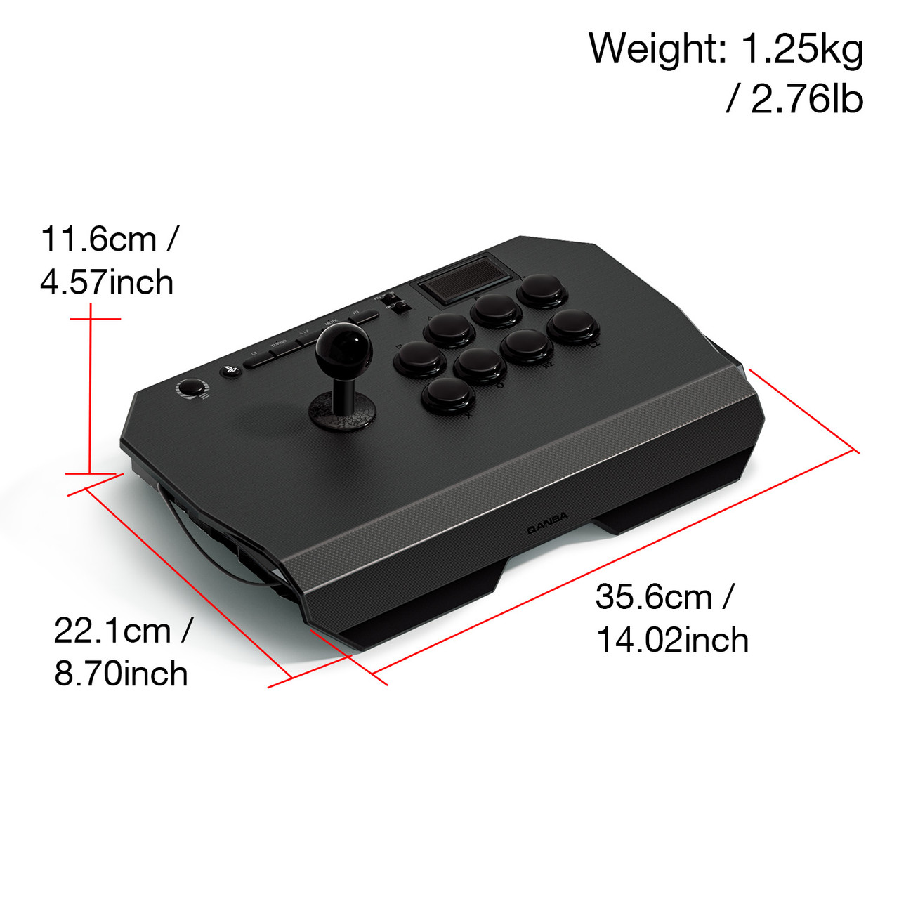 Qanba Drone 2 Arcade Fightstick for PS5, PS4, and PC