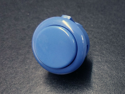 Sanwa Denshi OBSF-24 Solid Colour Snap-In 24mm Pushbutton - Dark Blue