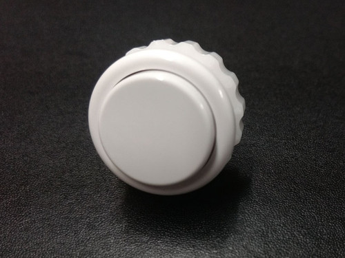 Seimitsu PS-14-DN Solid Colour 24mm Screw-In Pushbutton - White