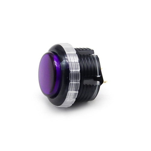 Qanba Gravity Clear Colour 30mm Mechanical Pushbutton - Violet Black
