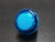 Sanwa Denshi OBSC-24 Translucent Clear 24mm Snap-in Push Button - Blue