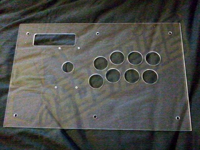 Plexiglass Full Size Top Panel Replacement for MadCatz Tournament