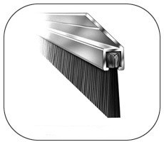 Garage Door Seals Brush and Rubber, Threshold and Door