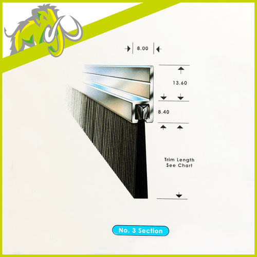 75mm BRUSH LENGTH x 2m DOOR SEAL - BULK BUY DISCOUNT