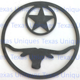 Buy Metal Cut Out Of Longhorn & Star Online Shop