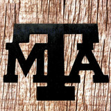 Metal Cut Out Of The Initial T- A -M -  Rear View