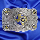 State Of Texas Trophy Belt Buckles - Front View