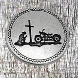 Motorcycle Conchos Bikers At The Cross - Front View