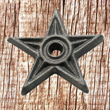 2-3/4 Inch Cast Iron Architectural Star - Front View