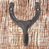 Large Cast Metal Horseshoe Shaped Wall Hook