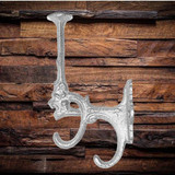 Wall Hat & Coat Hook Decorative Classic Lion Head Hooks - right side view.