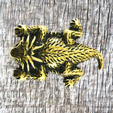 Horned Toad Gold Concho