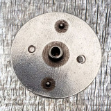 Lady of Guadalupe 1-1/4 inch Concho - Rear view without Concho screw inserted.