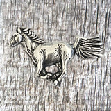 Western Horse Conchos Silver Plated