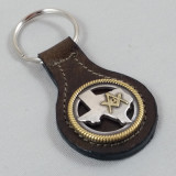 Texas Masonic Key Fob Brown