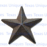 2-5/8 Inch Rustic Cast Iron Star with Nail
