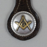 Masonic Key Fob Brown