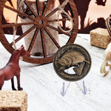 Wide Mouth Bass Wildlife 1-3/8-inch Concho - Front view