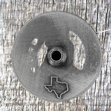 Wildlife Bugling Elk 1-3/8 inch Concho - Rear view without screw